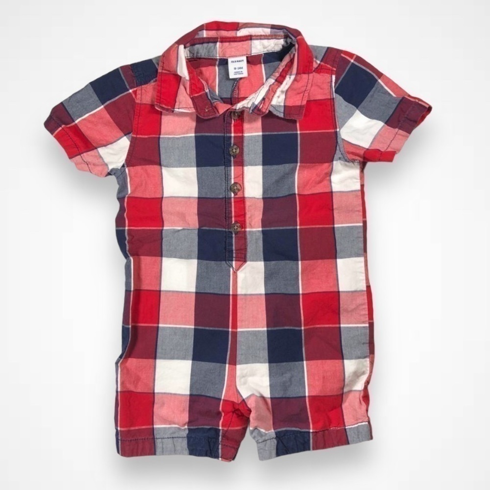 Old Navy Short Sleeve Red  Romper